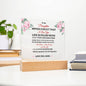 I LOVE YOU Acrylic Square Desk Plaque Gifts For Daughter- Daughter Gifts From Mom, For Birthday, Graduation, Wedding , Gifts For Daughter