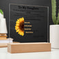 I LOVE YOU Acrylic Square Desk Plaque Gifts For Daughter - Daughter Gifts From Mom, For Birthday, Graduation, Wedding Gifts For Daughter