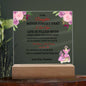 I LOVE YOU Acrylic Square Desk Plaque Gifts For Daughter || Daughter Gifts From Mom or Dad For Birthday || Graduation|| Wedding || Gifts For Daughter