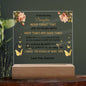 Gifts For My Amazing Daughter Acrylic Square Plaque good for - Wedding, Birthday, Holiday Halloween, Valentine's Day Gifts For Amazing Daughter - Desk Decorations Gifts For Daughter