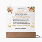 Gifts For My Amazing Daughter Acrylic Square Plaque good for - Wedding, Birthday, Holiday Halloween, Valentine's Day Gifts For Amazing Daughter - Desk Decorations Gifts For Daughter