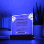 I LOVE YOU Acrylic Square Desk Plaque Gifts For Daughter- Daughter Gifts From Mom, For Birthday, Graduation, Wedding , Gifts For Daughter