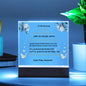Gifts For My Amazing Daughter Acrylic Square Plaque good for - Wedding, Birthday, Holiday Halloween, Valentine's Day Gifts For Amazing Daughter - Desk Decorations Gifts For Daughter