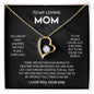 To My Loving Mom | I Love You - Forever Love Necklace