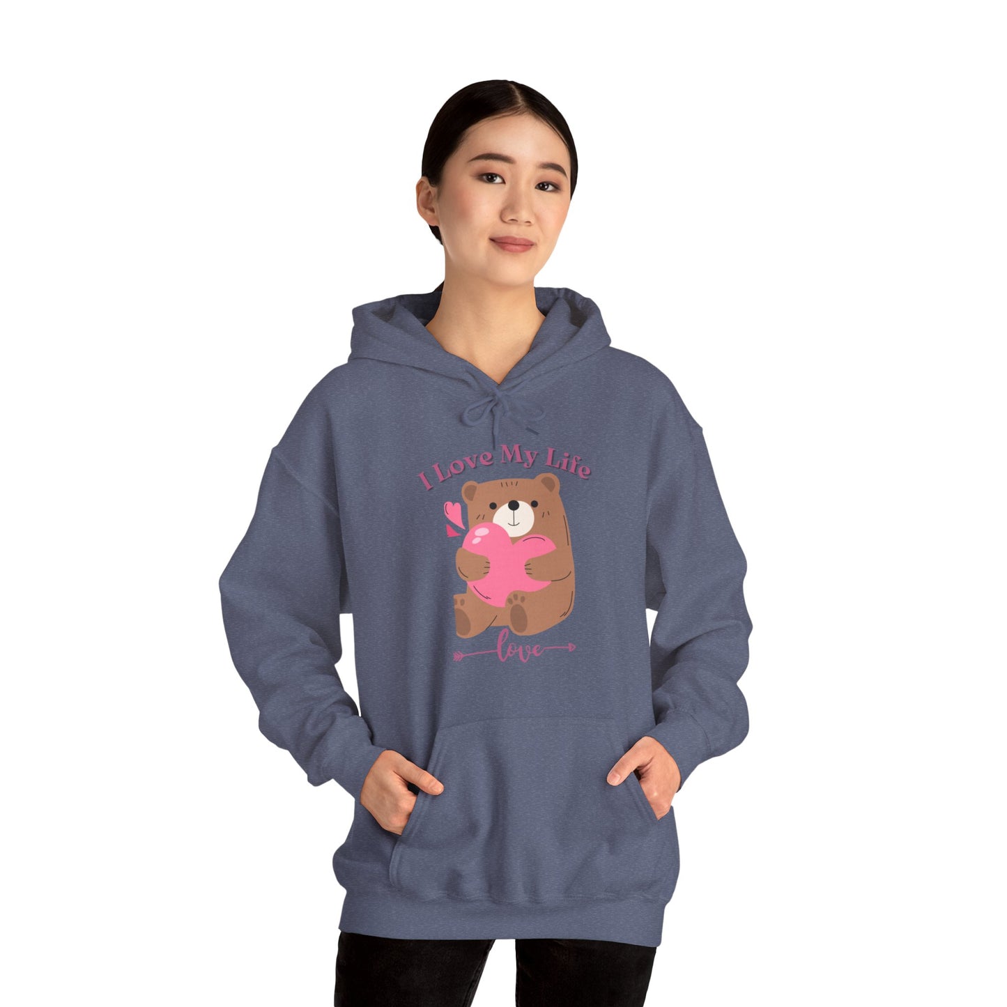 I LOVE MY LIFE || Unisex Heavy Blend™ || Hooded Sweatshirt