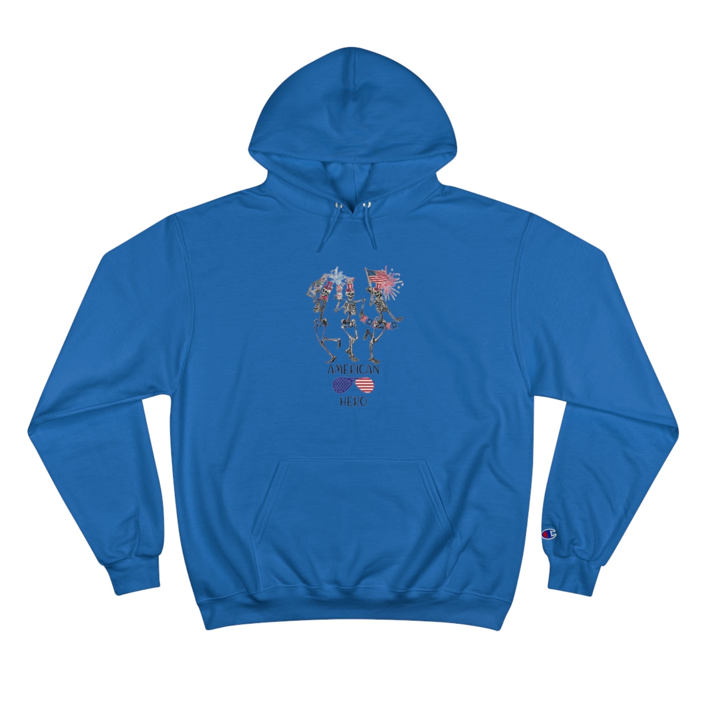 American Hero Champion Unisex Fierce Hoodie  | 4th of July | Patriotic Unisex Fleece Hoodie | Summer hoodies | USA Proud hoodies | Comfort & Designer hoodies | Gift idea for Independence Day