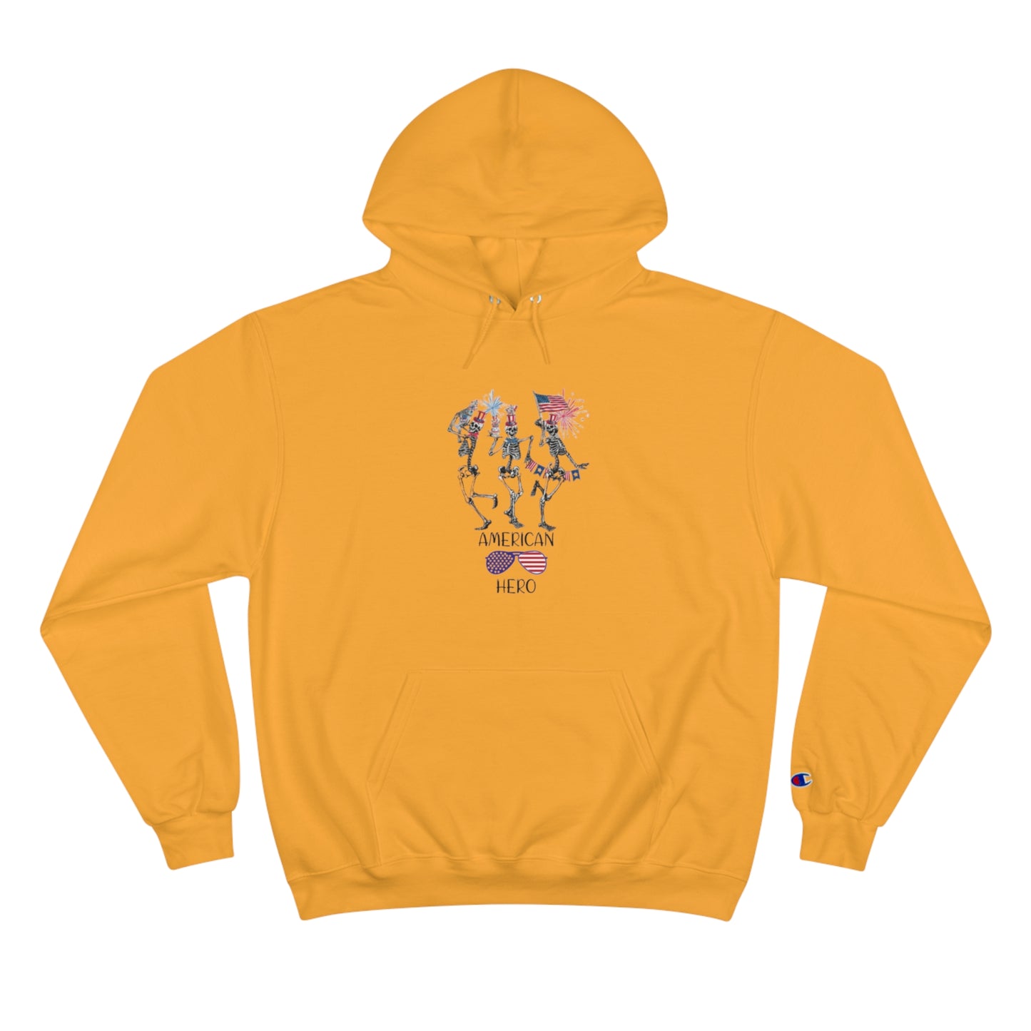 American Hero Champion Unisex Fierce Hoodie  | 4th of July | Patriotic Unisex Fleece Hoodie | Summer hoodies | USA Proud hoodies | Comfort & Designer hoodies | Gift idea for Independence Day
