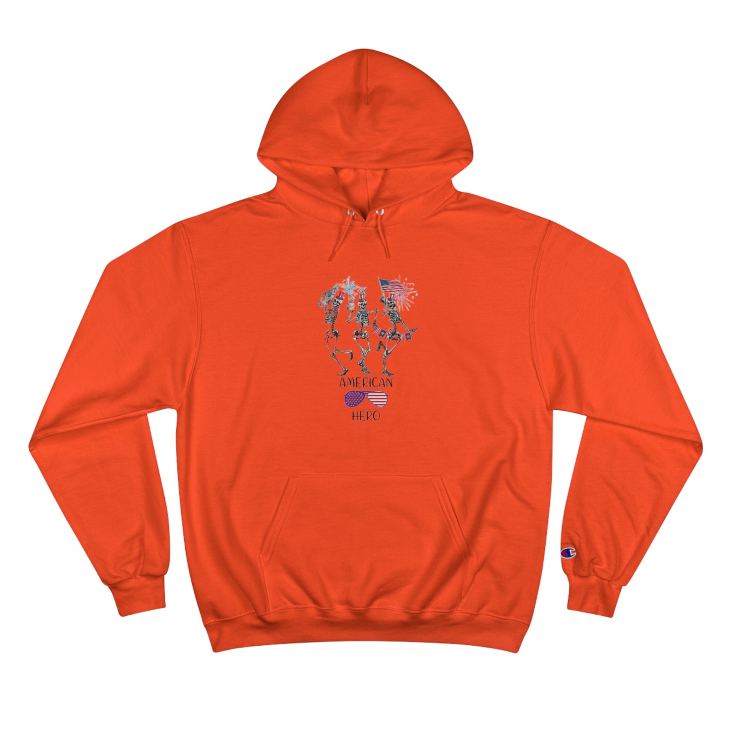 American Hero Champion Unisex Fierce Hoodie  | 4th of July | Patriotic Unisex Fleece Hoodie | Summer hoodies | USA Proud hoodies | Comfort & Designer hoodies | Gift idea for Independence Day