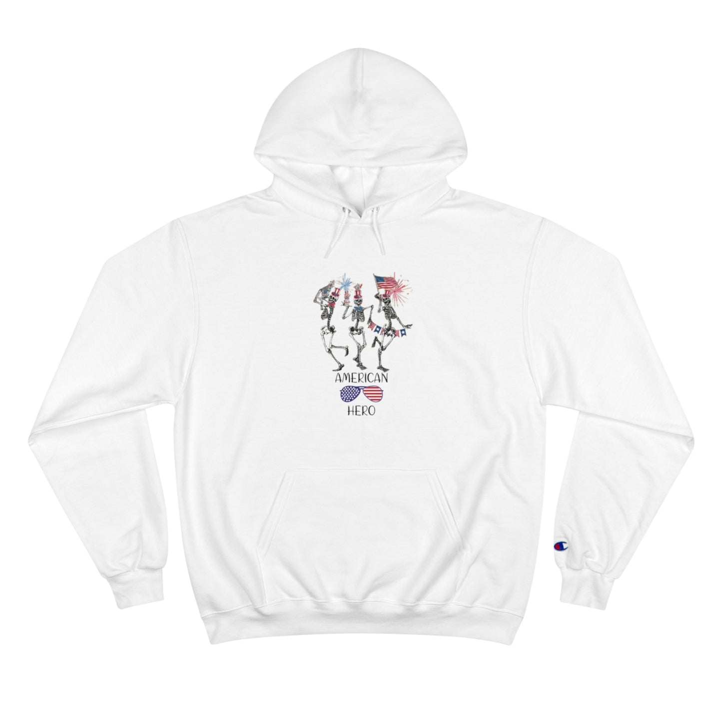 American Hero Champion Unisex Fierce Hoodie  | 4th of July | Patriotic Unisex Fleece Hoodie | Summer hoodies | USA Proud hoodies | Comfort & Designer hoodies | Gift idea for Independence Day