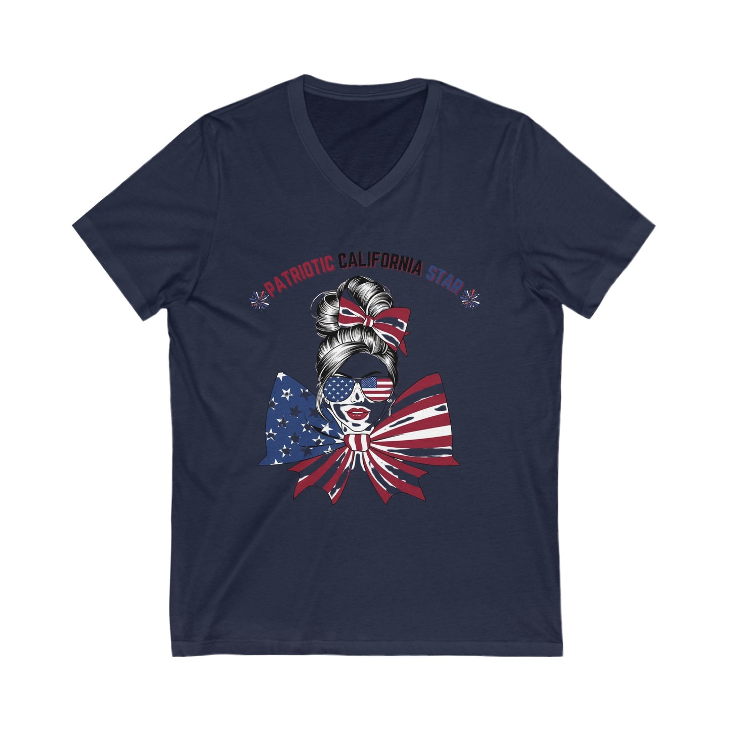 Unisex Jersey Short Sleeve V-Neck Tee